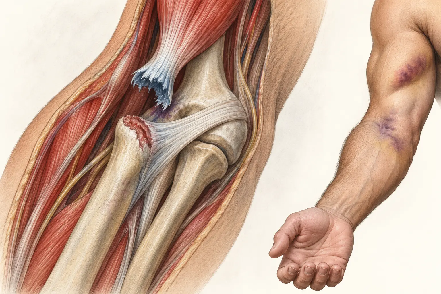 Rupture du tendon distal du biceps
