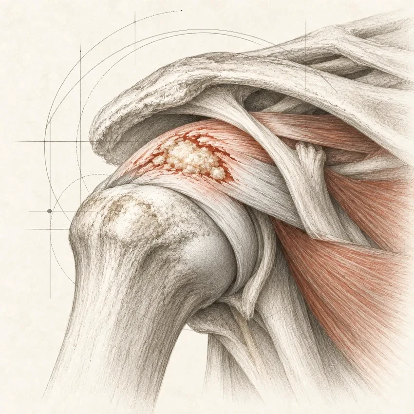 Calcification de l’épaule dans le tendon supra-épineux
