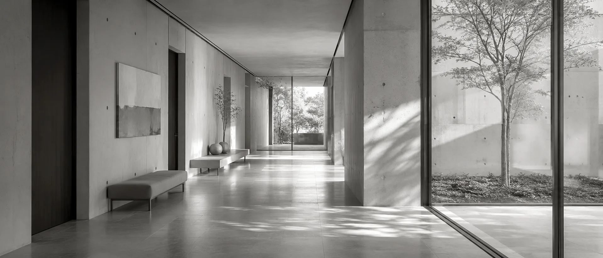 Ambiance intérieure noir et blanc
